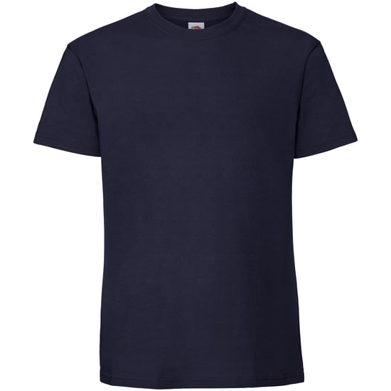 Fruit Of The Loom Mens Iconic 195 Ringspun Premium Tshirt (Navy) - Image 1