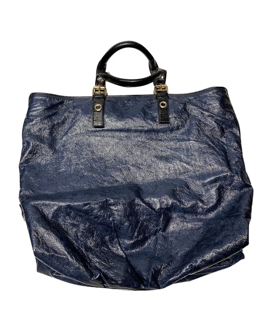 Stella McCartney Tote Bag with Wallet in Blue Faux Leather - Image 1