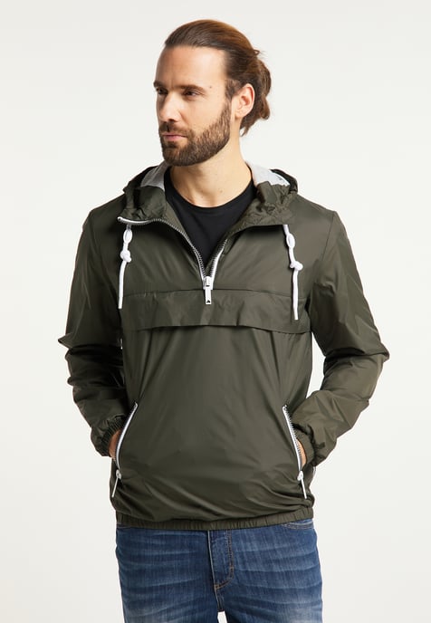 Dreimaster pullover jacket Men dark olive - Image 3