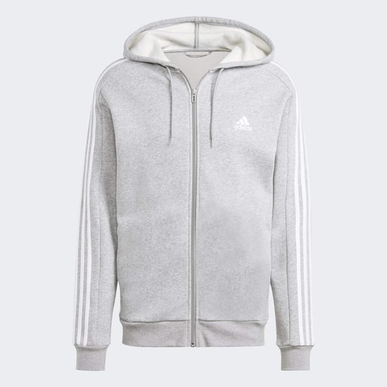 Essentials Fleece 3-Stripes Full-Zip Hoodie