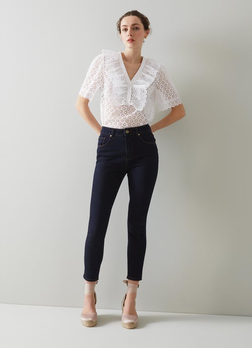 LK Bennett Rose Woven Tops, White