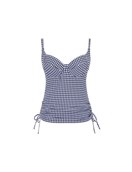 Panache Gingham Tankini Top - Image 3