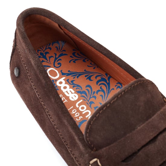 Base London Collins Leather Men's Dark Brown Loafers - Image 6