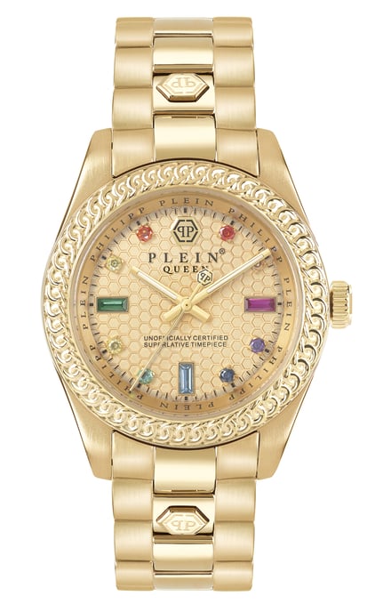 Philipp Plein Queen Women's Gold Watch PWDAA0721 - Image 1