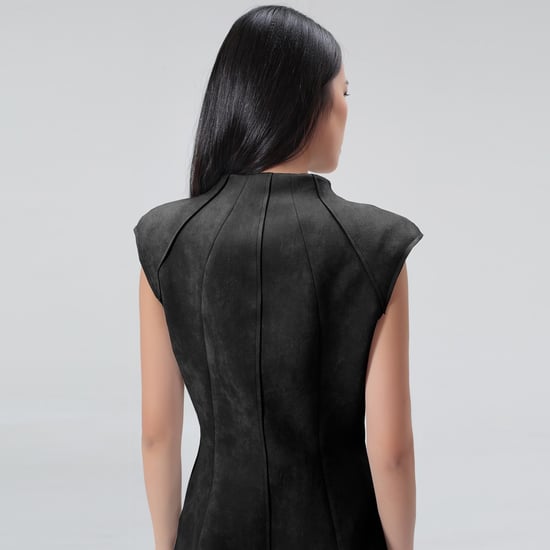 Suede Tailor Dress - Image 3