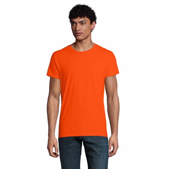 SOLS Mens Pioneer Organic Cotton T-Shirt (Orange) - Image 1