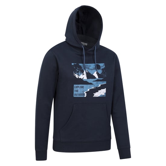 Mountain Warehouse Mens Explore The Outdoors Hoodie (Navy) - Image 3