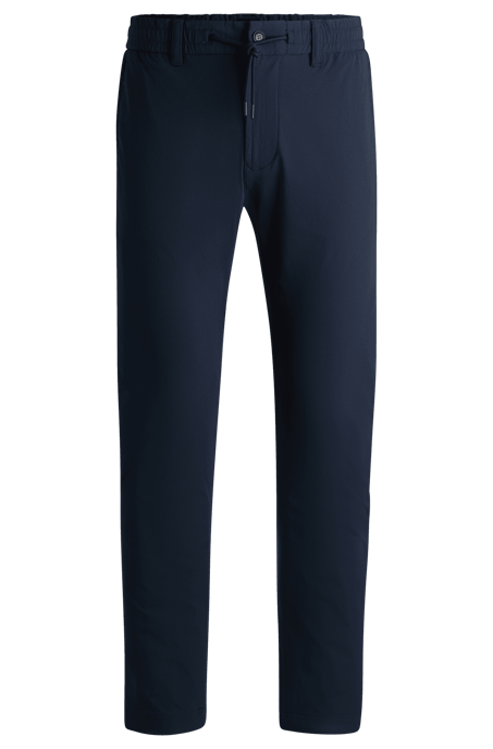 Men's Boss Tapered-Fit Chinos in Dark Blue - Image 1