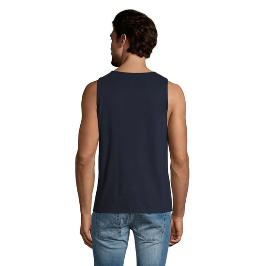 SOLS Mens Justin Sleeveless Tank / Vest Top (French Navy) - Image 2
