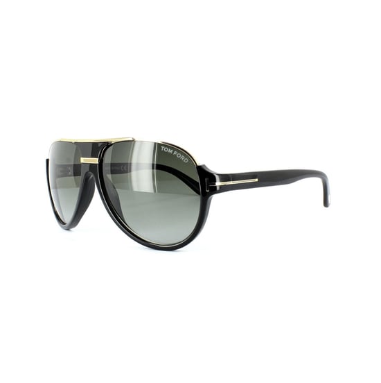 Gafas de sol Tom Ford 0334 Dimitry 01P Negro Brillante Gradiente Verde - Image 2
