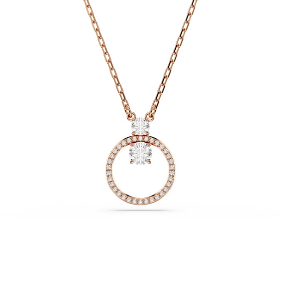 Swarovski 'Dextera' Women's Gold Plated Metal Necklace - Rose 5692266 - Image 1
