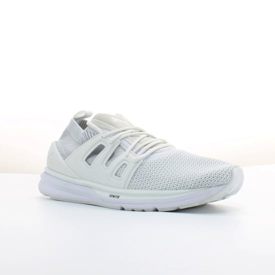 Puma B.O.G EvoKnit White Textile Mens Lace Up Trainers 363669 02