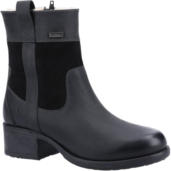 Hush Puppies Saskia Leather Women's Black Boots - Image 1