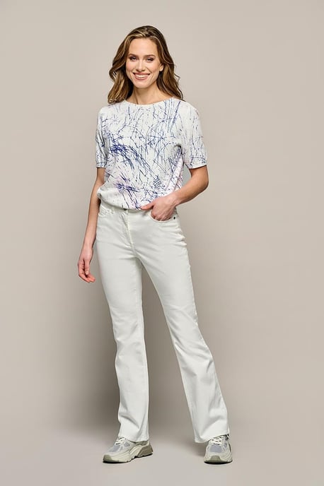 Mylah Print Top Wit - Image 1