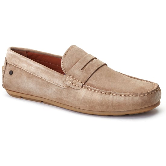 Base London Collins Leather Men's Sand Loafers - Image 1