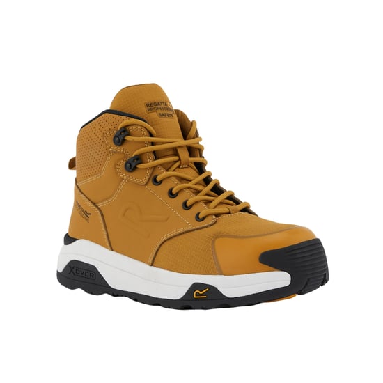 Regatta Mens Metafort Nubuck Safety Boots (Honey/White)