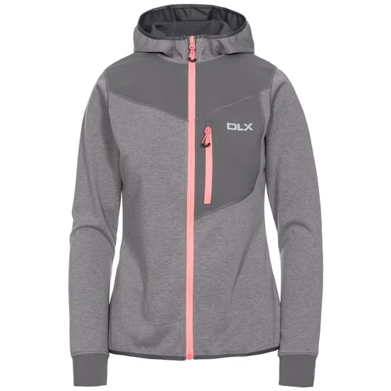 Womens/Ladies Jazmin DLX Hoodie (Platinum Marl) - Image 1