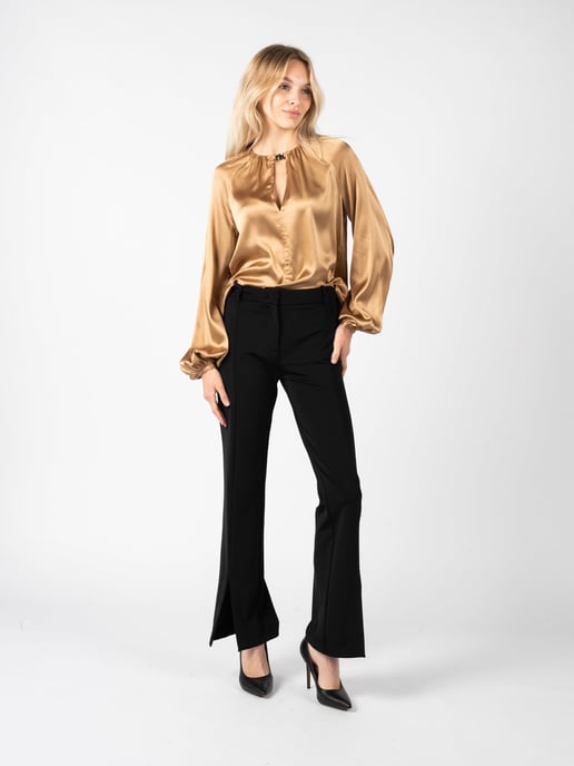 Pinko Pantalones Palci de mujer negro - Image 5
