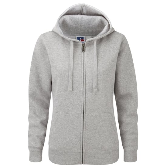 Russell Ladies Premium Authentic Zipped Hoodie (3-Layer Fabric) (Light Oxford) - Image 1