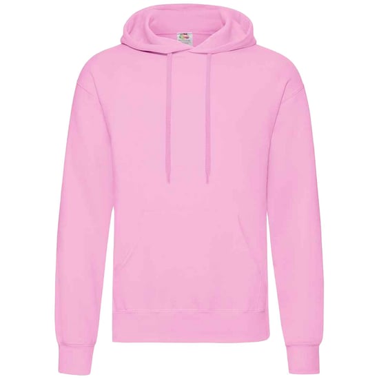 Fruit Of The Loom Unisex Adults Classic Hooded Sweatshirt (Light Pink) - Image 1