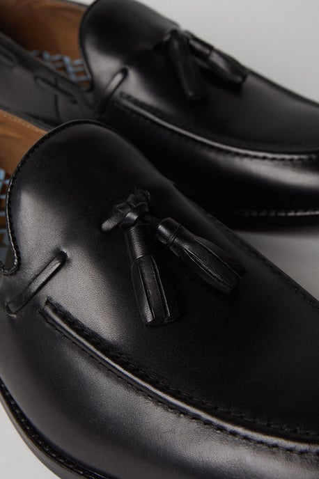 Black Tassel Penny Loafers