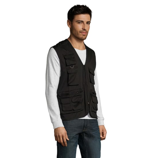 SOLS Mens Reporter Body Warmer (Black) - Image 3