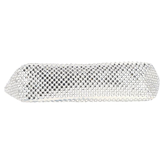 Prada Crystal-Embellished Re-Edition 2000 Bag in Cream Satin - Image 3