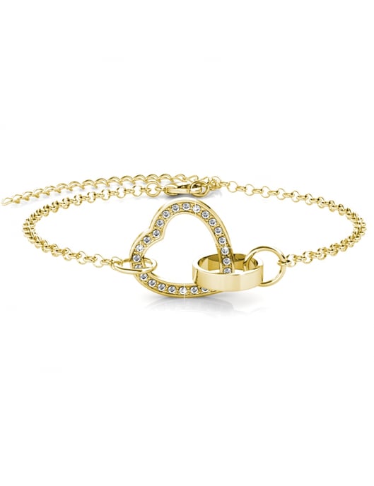 Juego de árbol Simply Love Locked Heart para árbol - Oro y cristal - Image 3