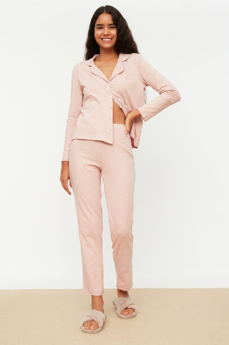 Trendyol Women's Shirt Collar Pajama Set - Image 6
