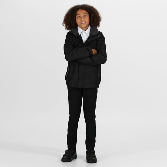 Regatta Kids/Childrens Waterproof Windproof Dover Jacket (Black/Ash)