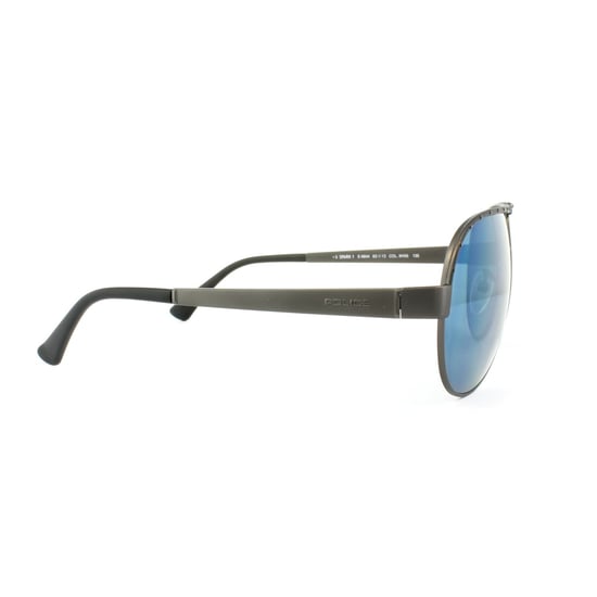Police Sunglasses S8844 Spark 1 8H5B Matt Gunmetal Blue Mirror
