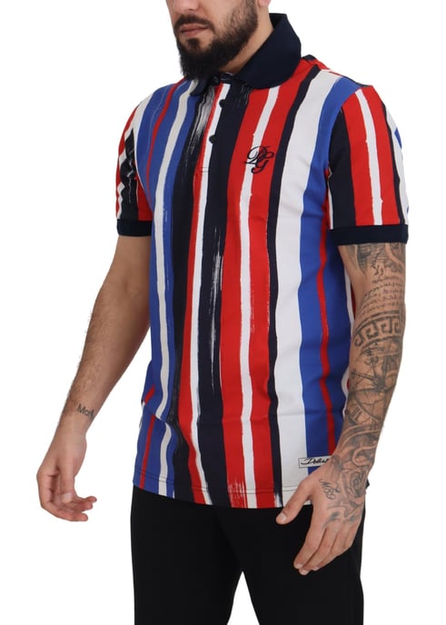 Dolce & Gabbana Polo de Algodón Multicolor para Hombre - Image 4
