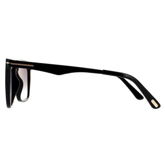 Tom Ford Square Mens Shiny Black Blue Grey Gradient