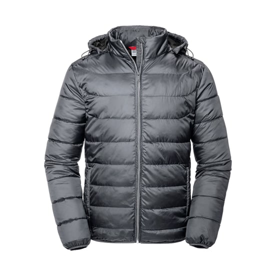 Russell Adults Unisex Hooded Nano Jacket (Iron Grey) - Image 1