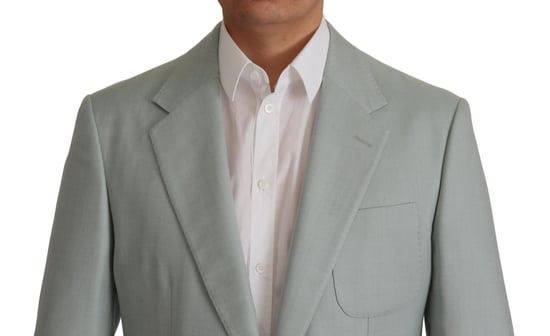 Blazer de Hombre en Seda de Cachemira Light Green de Dolce & Gabbana - Image 5