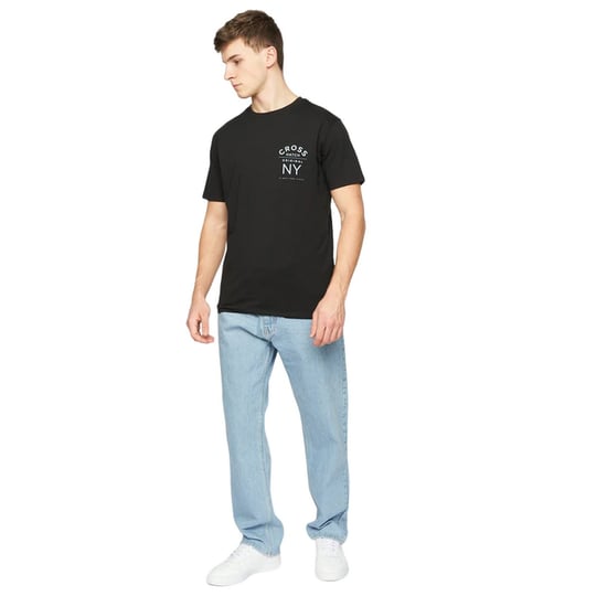 Crosshatch Mens Tillman Stone Wash Baggy Jeans (Light) - Image 3