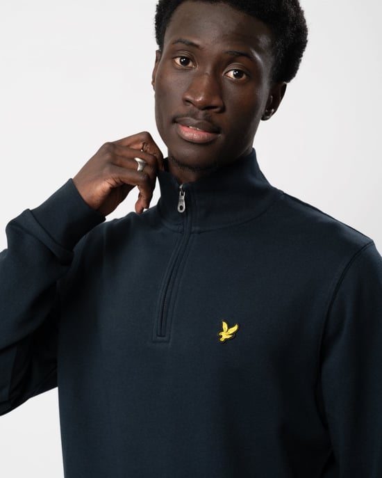 Sudadera con media cremallera bordada de hombre Lyle & Scott - Image 2