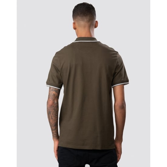 Polo Lyle and Scott en Olivgrun mit Streifen - Image 4