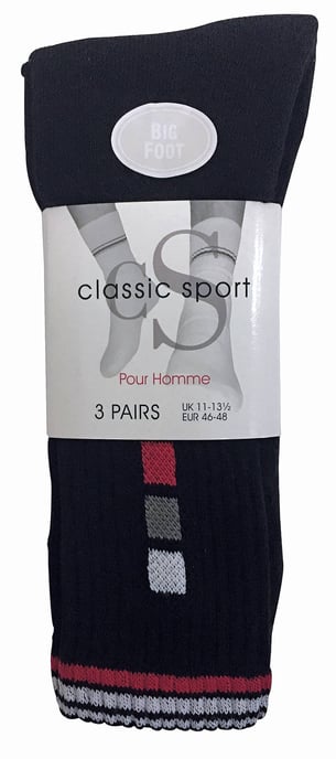 Paquete de 6 calcetines de algodón transpirable para hombre 11-14 uk - Image 2