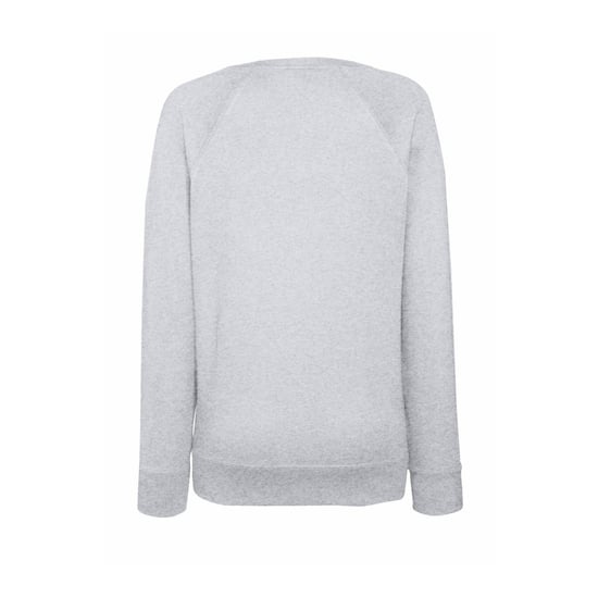 Fruit OF The Loom Ladies Fitted Lightweight Raglan Sweatshirt (240 GSM) (Heather Grey) - Image 2