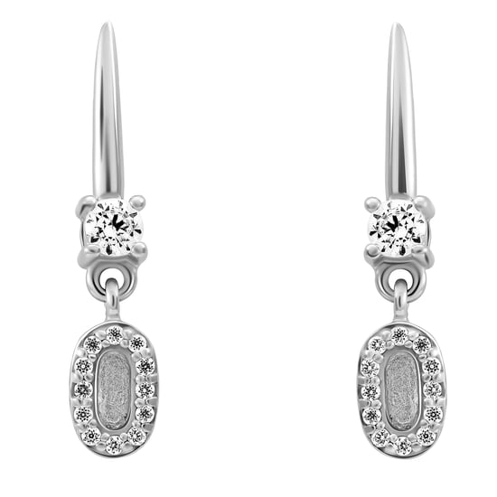 Orphelia 'Lily' Women's 925 Sterling Silver Drop Earrings - Silver ZO-7582 - Image 2