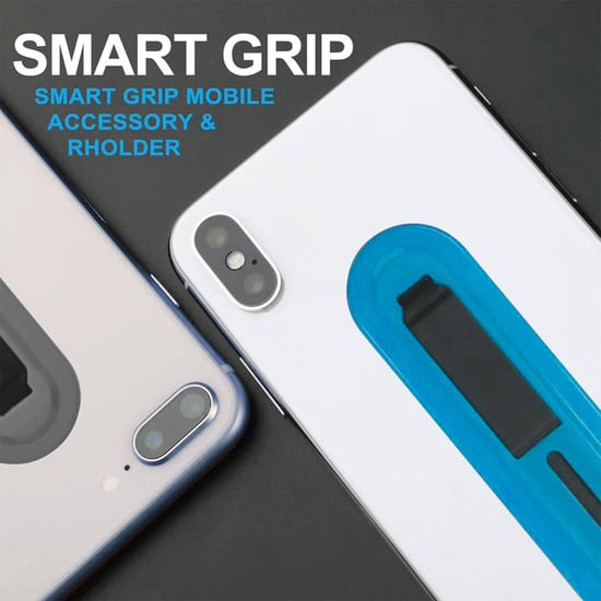 Aquarius Universal Finger Grip Ring Band Smart Mobile Phone Holder - Blue