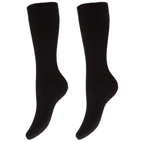 Floso Womens/Ladies Thermal Winter Wellington/Welly Boot Socks (2 Pairs) (Black) - Image 1