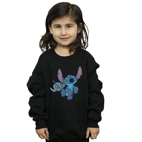 Disney Girls Lilo And Stitch Hypnotized Sweatshirt (Black)