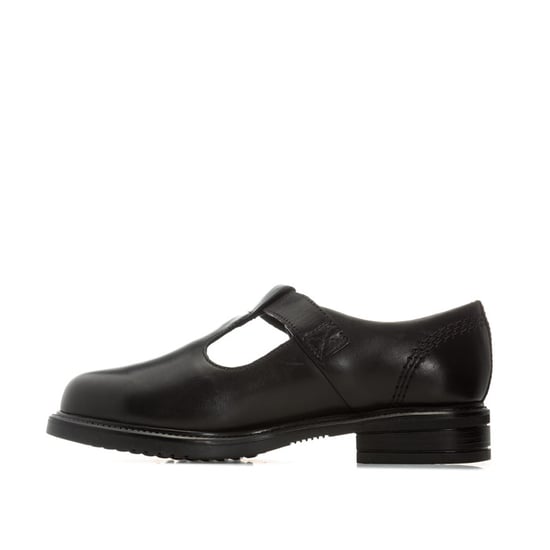 Girl's Kickers Children Lach T-Bar Leather Shoes in Black - Image 5