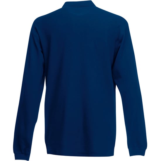 Fruit Of The Loom Mens Premium Long Sleeve Polo Shirt - Image 2