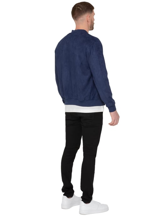 Enzo Milano Chaqueta bomber de ante para hombre - Image 6