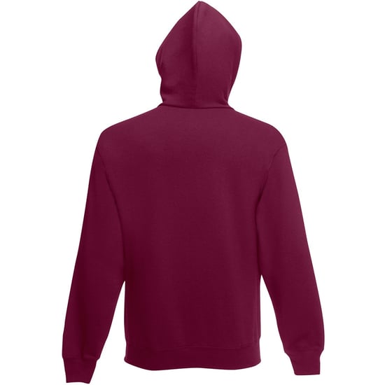 Fruit Of The Loom Mens Hooded Sweatshirt / Hoodie (Burgundy) - Image 2