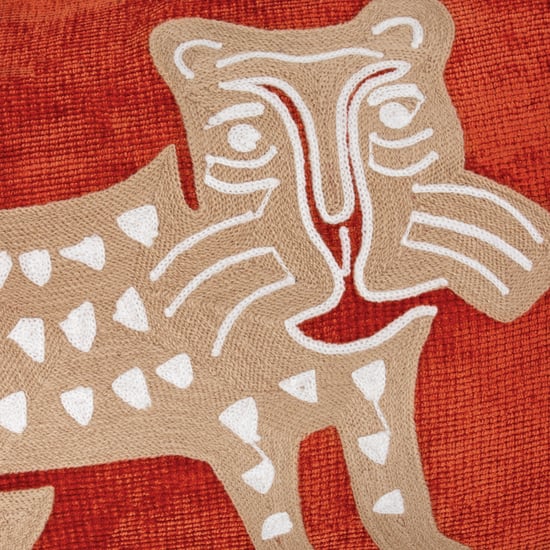 Funda de cojín de chenilla bordada con leopardo Wylder Dynasty - Image 4