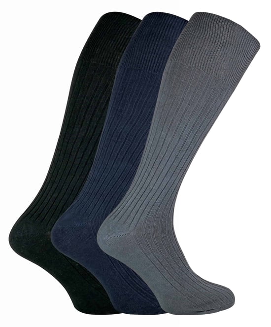 SOCK SNOB - 3 pares de calcetines largos de algodón 100% para hombre hasta la rodilla - Image 1